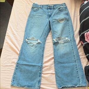 Distressed Blue Women's Jeans